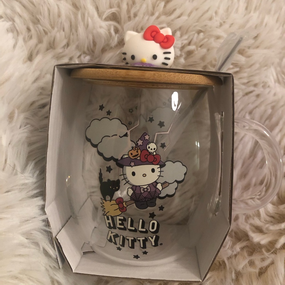 Hello Kitty Witch Mug with topper and Spoon